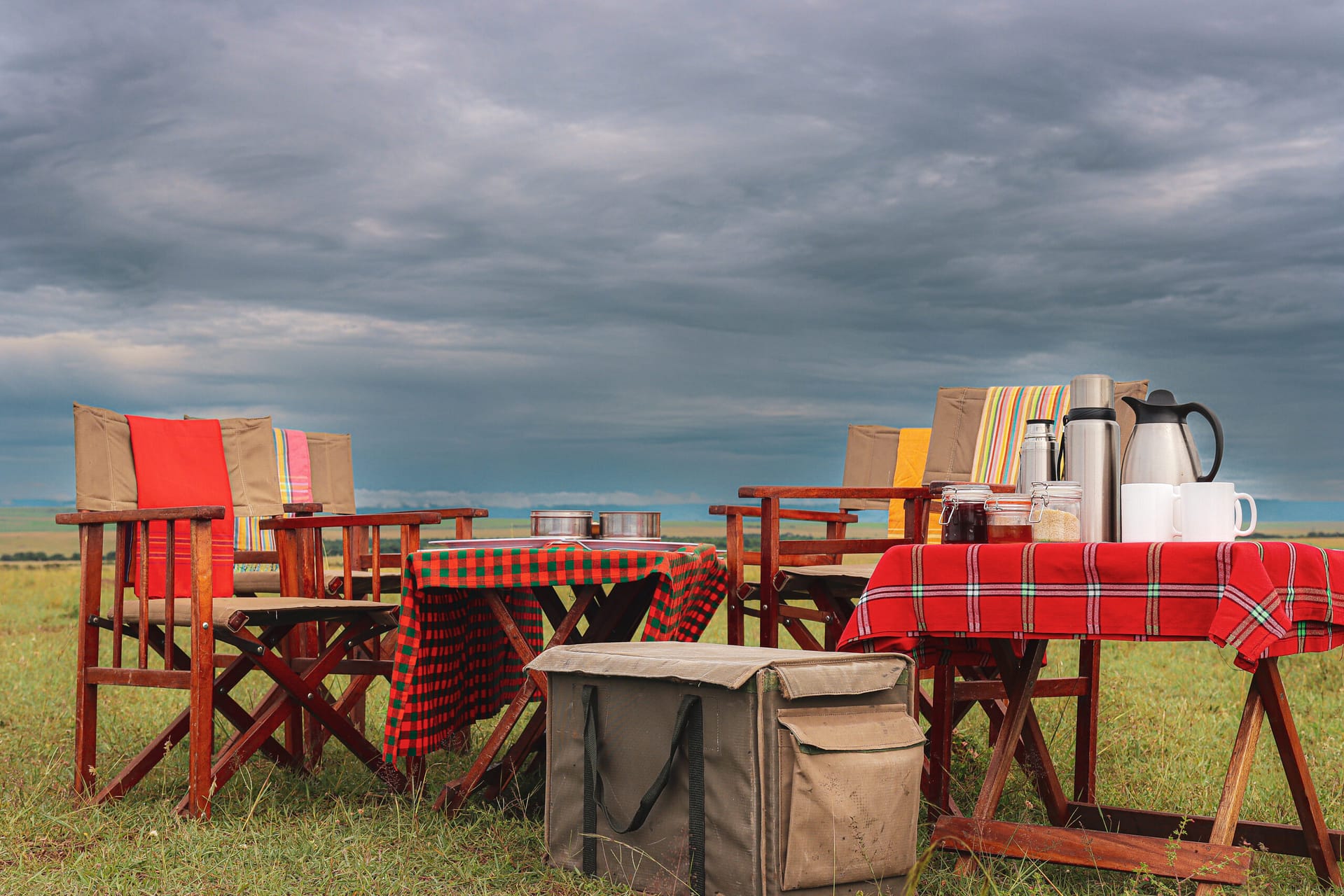 Mid-Safari Bush Breakfast Setup – Scenic Views of Maasai Mara – TBJ Bush Camp Mid-Safari Bush Breakfast Setup - Scenic Views of Maasai Mara - TBJ Bush Camp